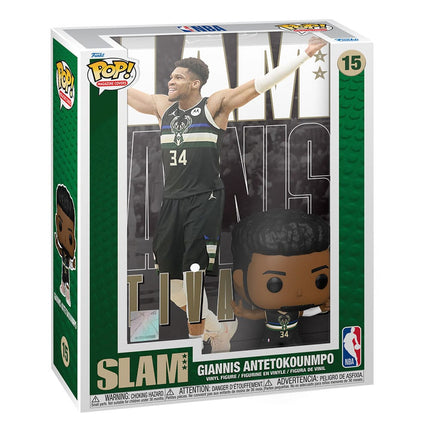 Giannis Antetokounmpo NBA Cover Slam magazine POP! Basketball Figure 9 cm - 15