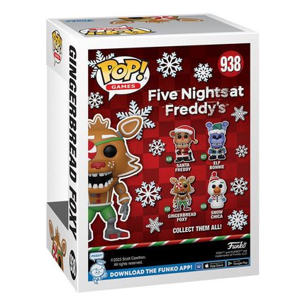 Gingerbread Foxy Five Nights at Freddy's POP! Games Vinyl Figure Holiday 9 cm - 938